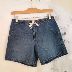 Old Navy draw string denim shorts women's size 6